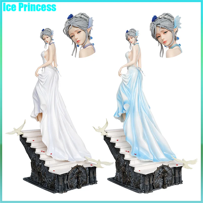 

Ghost Blade Ice Princess Gk Haiqin Smoke Looking Back Handmade Ornament Model Statue Gift