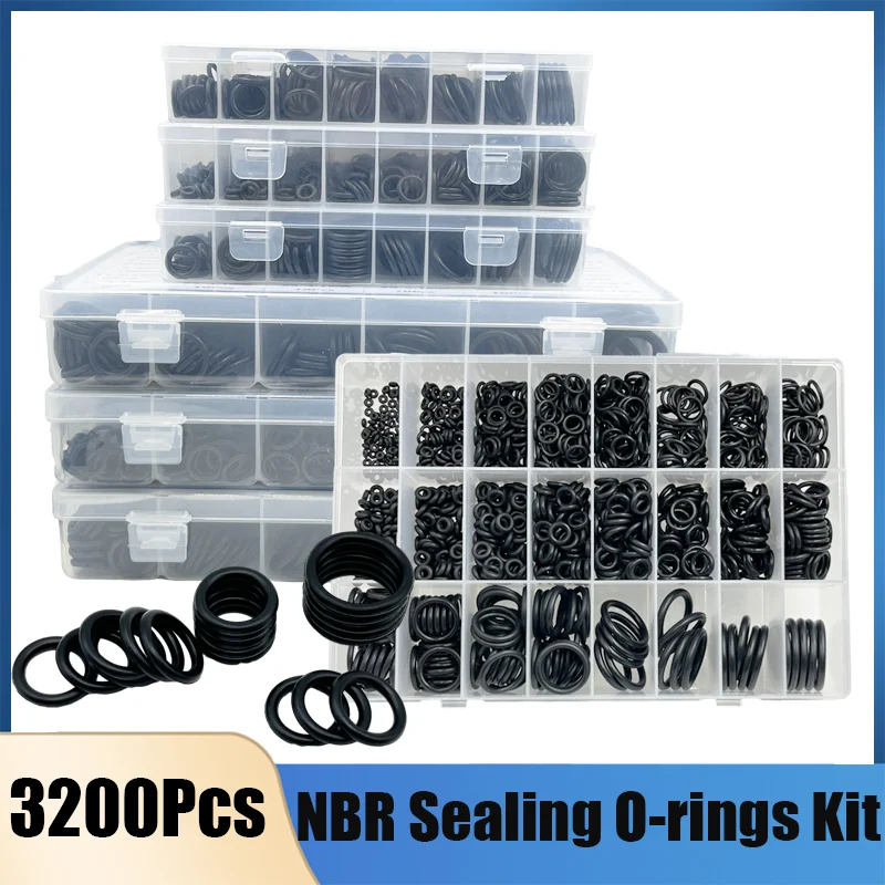 Rubber O Ring Seal Set Sealing Washers Plumbing Gasket Oil Resistant Automobile Faucet Water Repair NBR