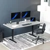 VIVO Electric 71 x 36 inch Sit Stand Desk, Dual Motor Memory Controller Height Adjustment, 2B Series, Dark Gray Top Black Frame 2
