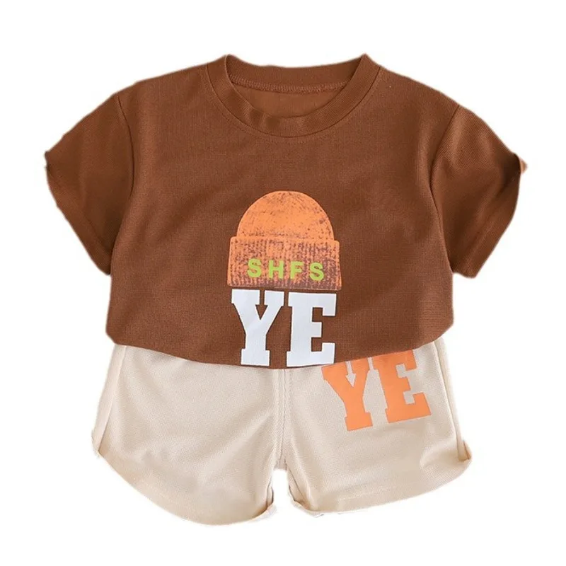 

New Summer Fashion Baby Girls Clothes Suit Children Boys T-Shirt Shorts 2Pcs/Set Infant Clothing Toddler Costume Kids Tracksuits