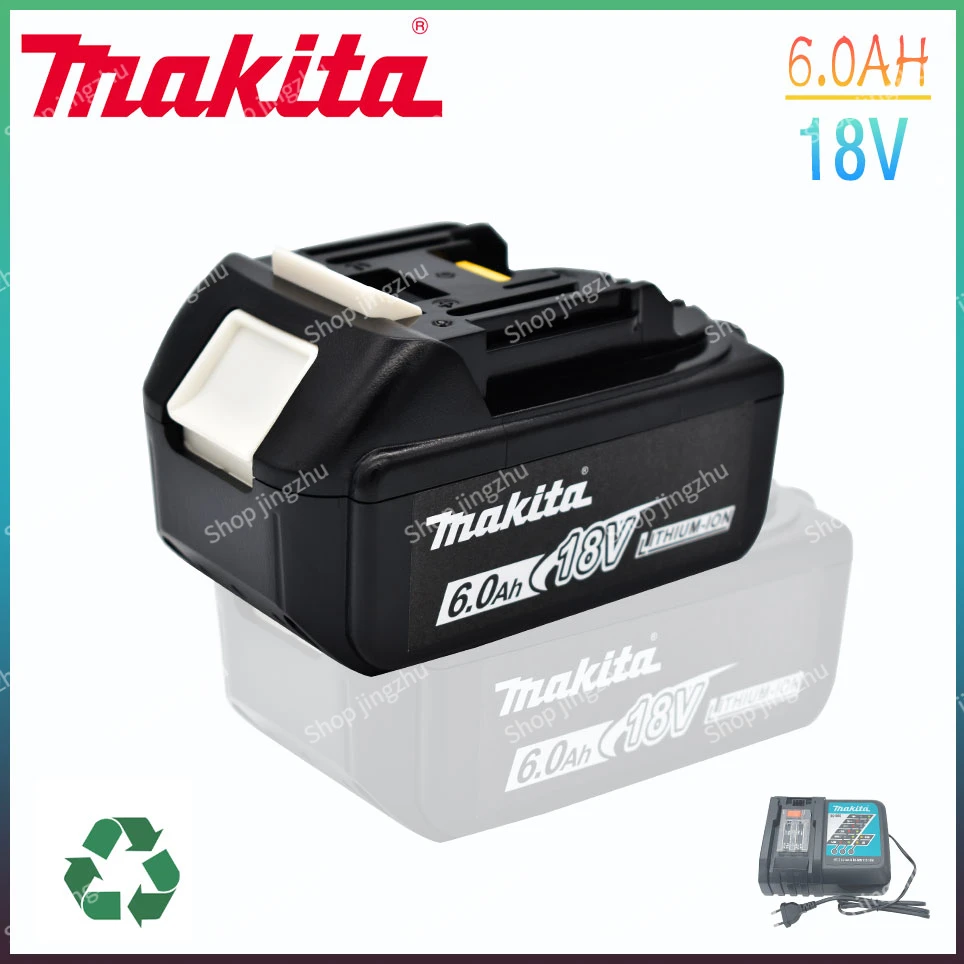 

18V 6.0Ah Makita Original With LED lithium ion replacement LXT BL1860B BL1860 BL1850 Makita rechargeable power tool battery 6000