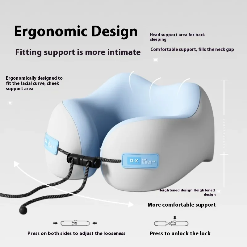 U Shaped Memory Foam Neck Pillows Soft Travel Pillow Massage Neck Pillow Sleeping Airplane Pillow Cervical Healthcare Bedding 4