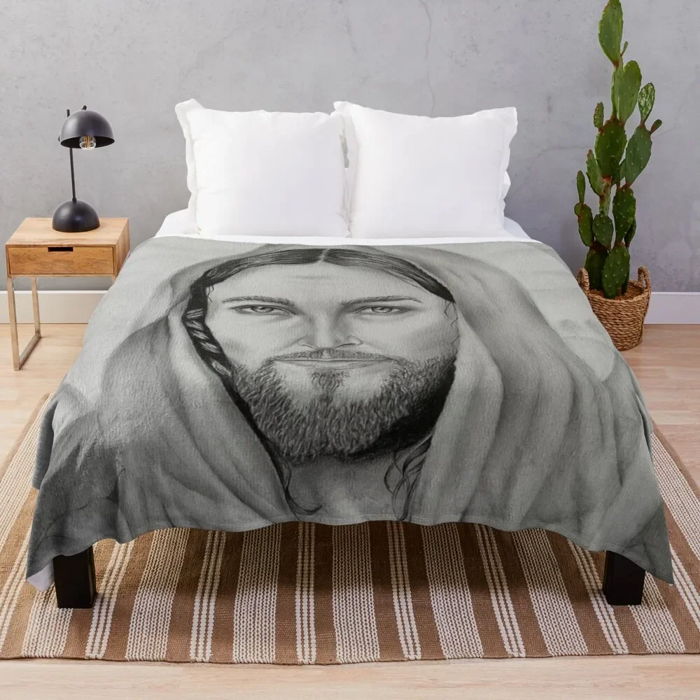 

Jesus The Lord Throw Blanket Bed covers Thermal Furrys Beach Blankets