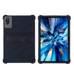 Child - Friendly Protective Silicone Case with Adjustable Stand for Blackview MEGA 8 (Black)