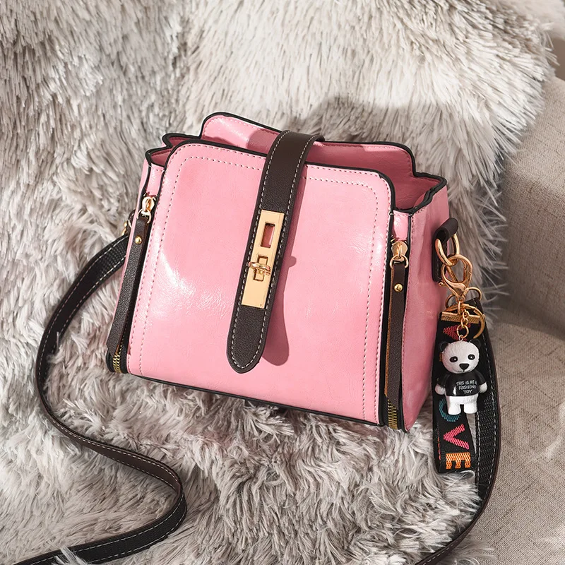 New Bucket Bag Shoulder Slung Simple Casual Personality Handbag Mini Bag
