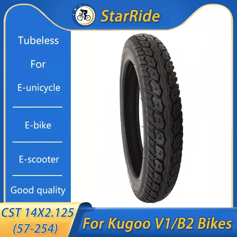 

14 Inch Electric Scooter Tire 14x2.125 57-254 for Ninebot One A1 S2 Unicycle Kugoo v1 Jetson Bolt Pro E-bike Kids Bike Parts