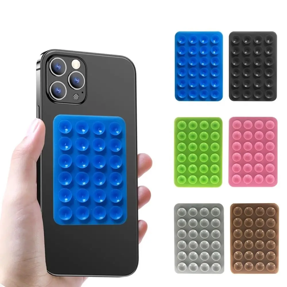 Adhesive Silicone Suction Pad Multifunction Suction Cup Bracket Mobile Phone Fixed Pad Durable 24Square Suction Cups 2