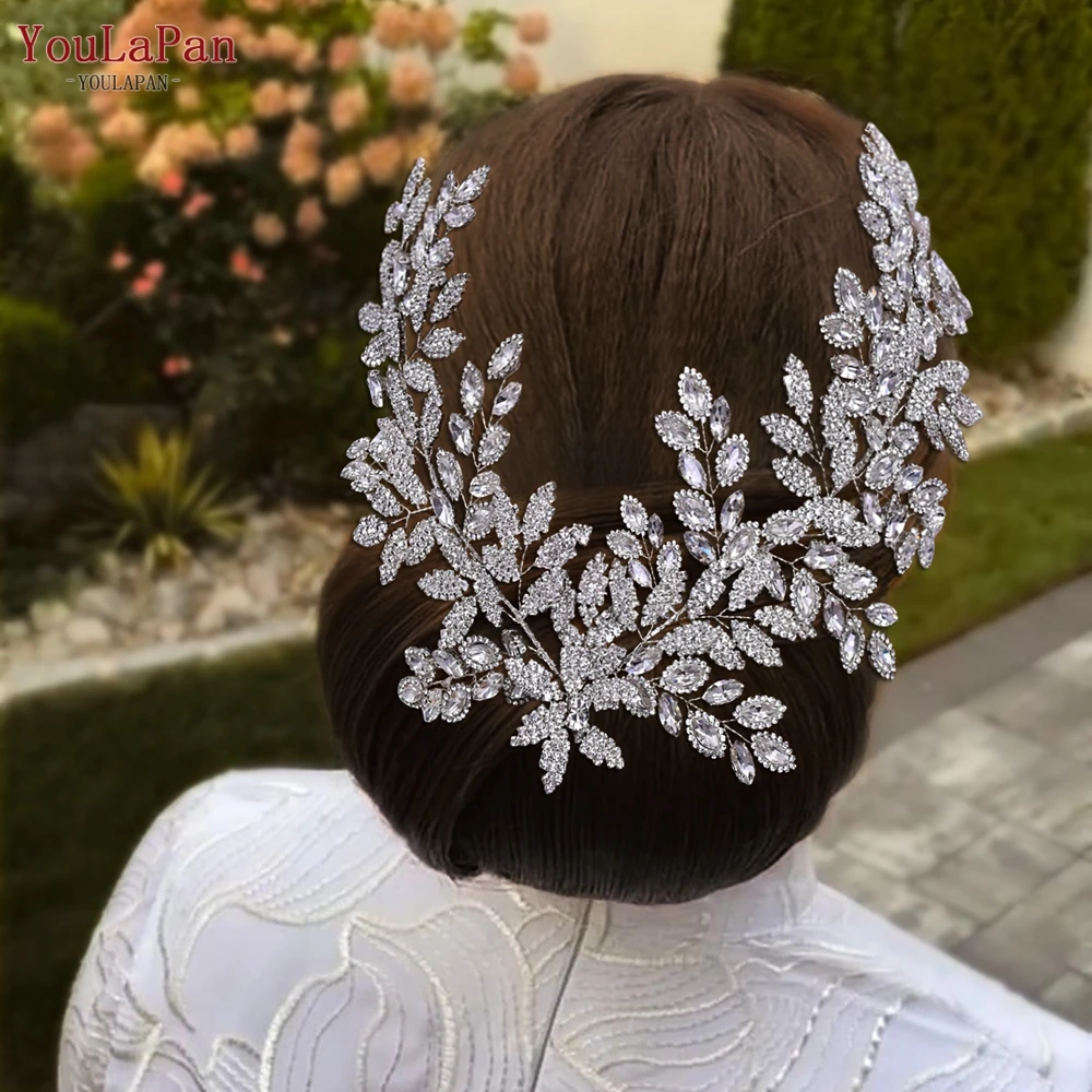YouLaPan Bridal Wedding Alloy Decoration Hair Patch Fashion Shining Headwear Girl Beauty Pageant Jewelry Accessories HP396