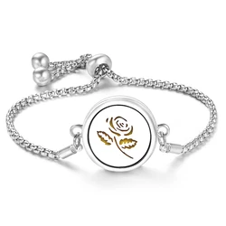 Angel Wings Aromatherapy Diffuser Bracelet - Stainless Steel Adjustable Fashion Jewelry Gift (1PCS)