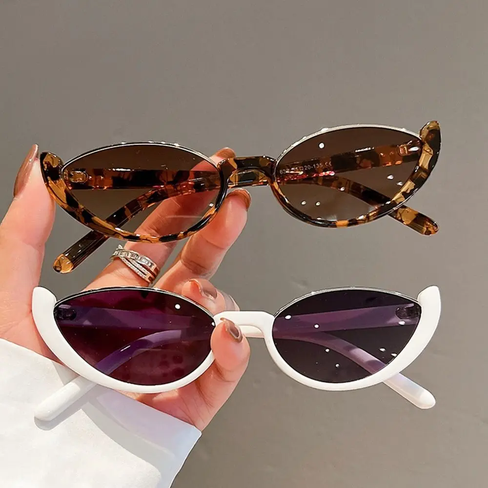 Hot Sale Vintage Cat Eye Sunglasses Half-frame Shades Goggle Sun Glasses Fashion Trendy UV400 Eyewear Accessories for Women 3