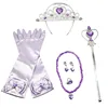 Elsa Anna Girl Princess Accessories Kids Mermaid Belle Sofia Rapunzel Magic Wand Crown Tiara Gloves Wig Party Supplies petticoat 2