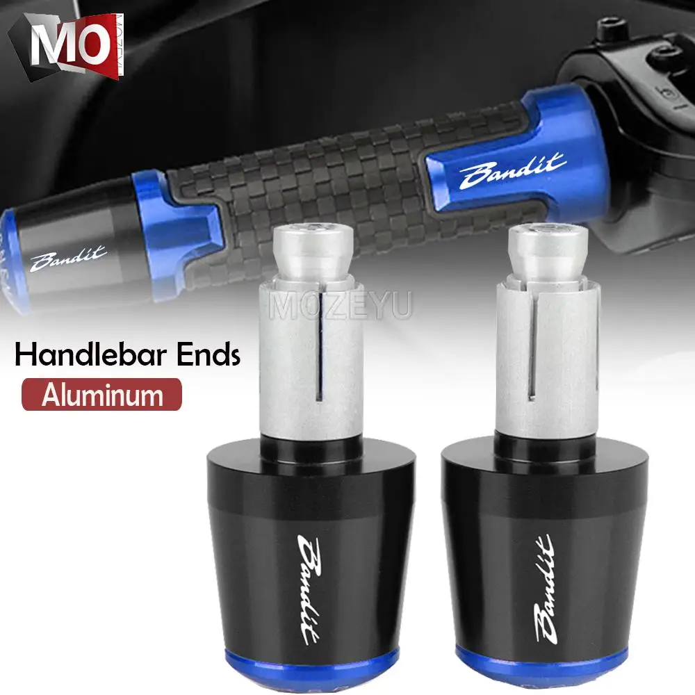 

For SUZUKI GSF 250 600 600S 650 650S 650N 1200 1250 Bandit 650S 7/8"22MM Motorcycle Handlebar Grips Handle Bar Grip End Cap Plug