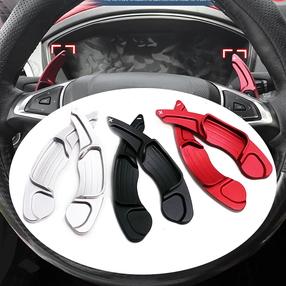 

Aluminum Steering Wheel DSG Shift Paddle Shifter Gear Extension For Ford Mondeo /Fusion 13-19/Edge 15-19 Taurus Auto Car Styling