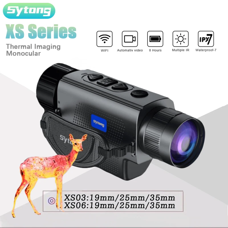 

Sytong XS06 Thermal Imager Monocular 640x480 Long Detection Range Infrared Night Vision 12μm IR Thermal Camera Scope for Hunting