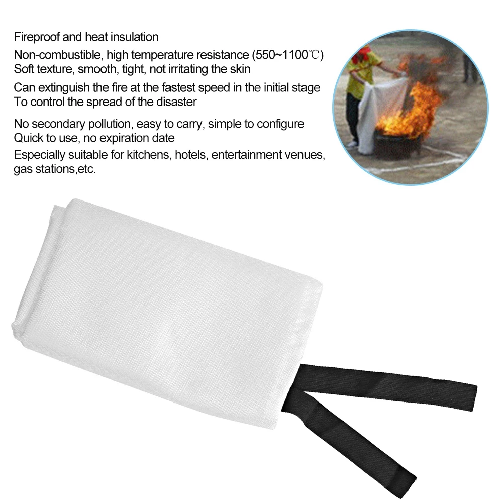 smoke alarm chirp Fire Blanket Emergency Flame Retardent Shelter Safety Cover for Kitchen Fireplace(1.8*1.8m) Fire Fire Fire Fire portable smoke detector