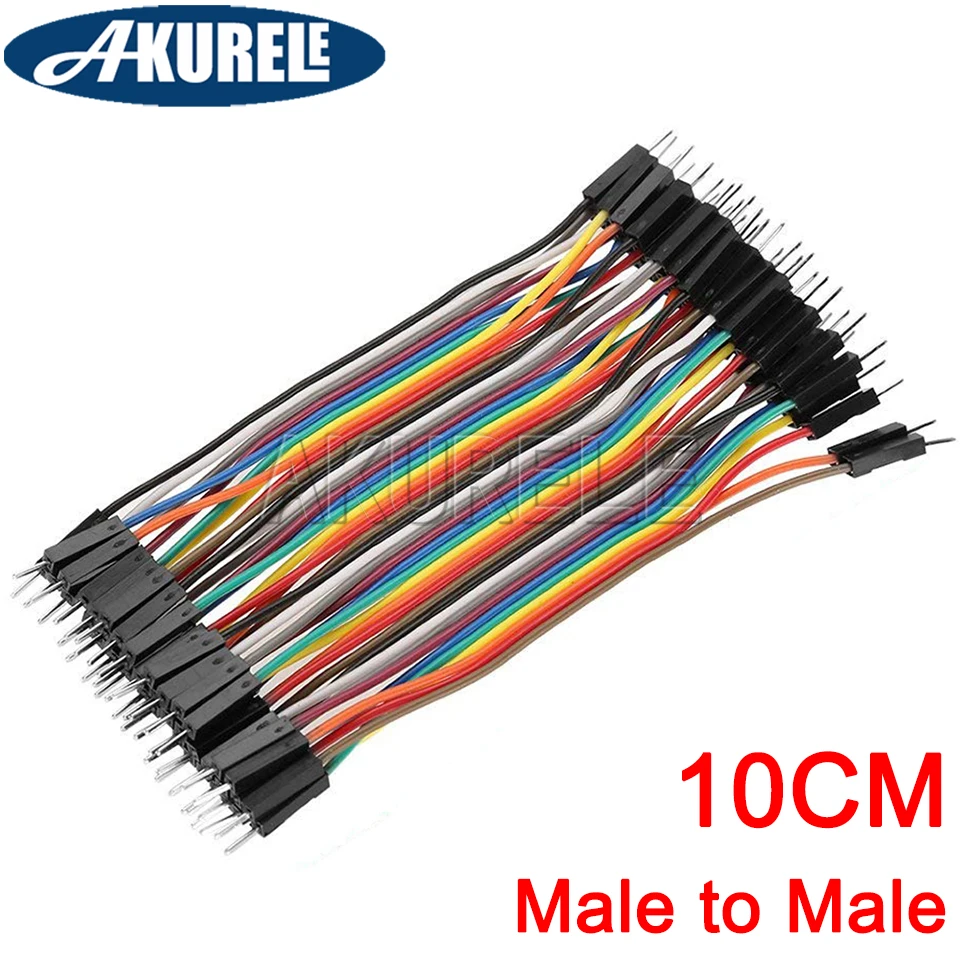 Фото Dupont Line 10 см/20 см/30 см, перемычка «штырь-гнездо-штырь», кабель Dupont для Arduino, соединительная линия, металлический провод, кабель №2