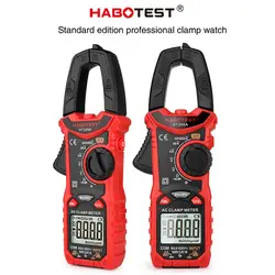 Habotest – multimètre à pince, voltmètre de courant, testeur, affichage numérique rétro éclairé, arrêt automatique, jauge multifonctionnelle, ammètre HT206A 