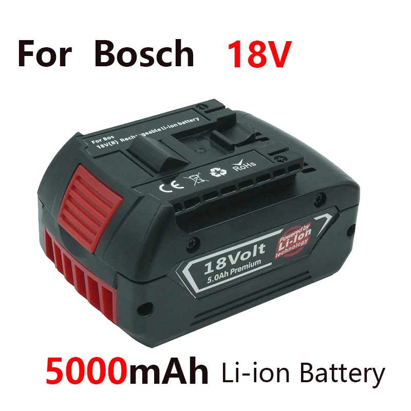 

Аккумуляторная литий-ионная батарея для Bosch, 18 в, 5000 мАч
