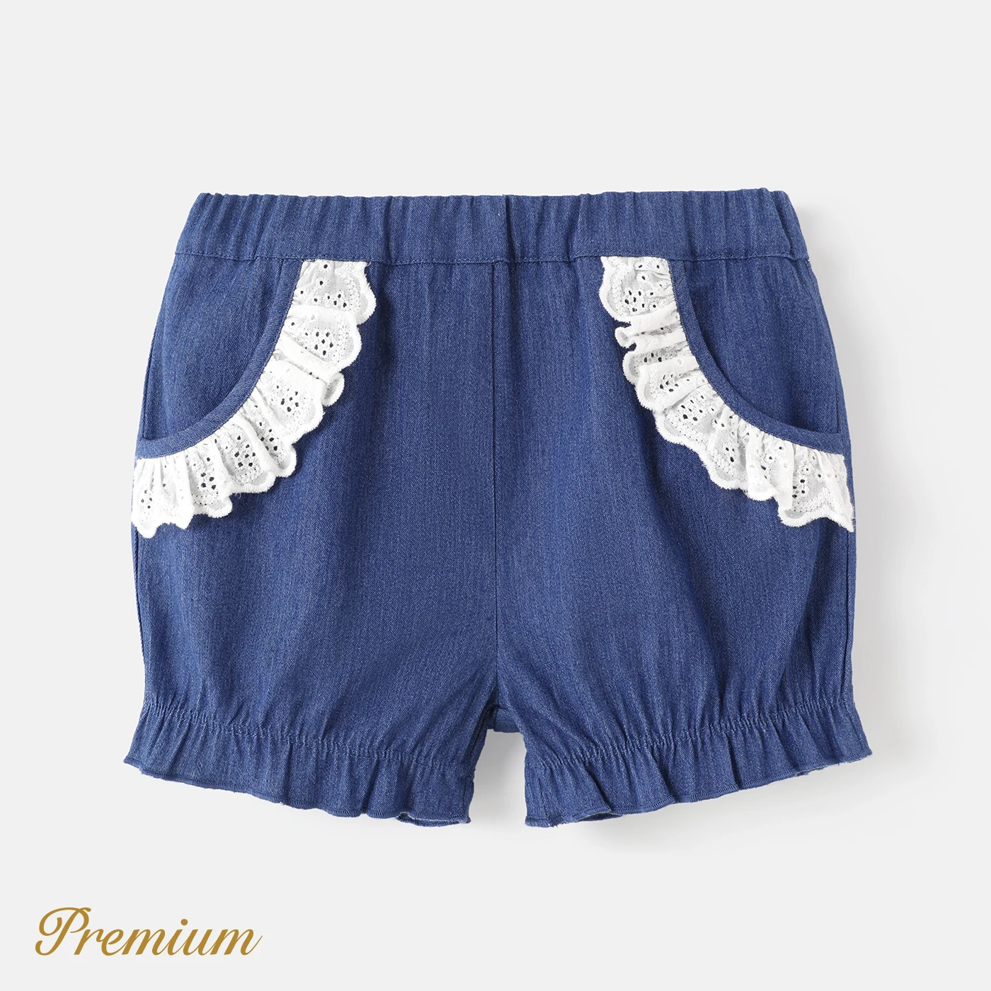 

PatPat Toddler Girl 100% Cotton Ruffled Shorts
