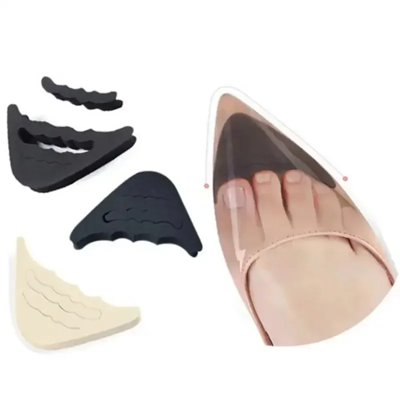 Women High Heel Toe Plug Insert Shoe Front Filler Cushion Pain Relief Protector Accessories Forefoot Pad Half Feet Insoles 1pair
