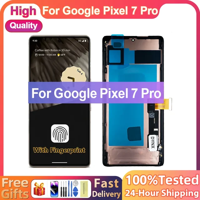6,7 ''Super AMOLED для Google Pixel 7 Pro ЖК-дисплей, цифровой сенсорный экран, замена экрана для Google Pixel7 Pro GP4BC GE2AE 1