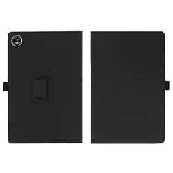 Premium Leather Stand Cover for 12 Tablet - Magnetic Closure & Full Protection (Black)