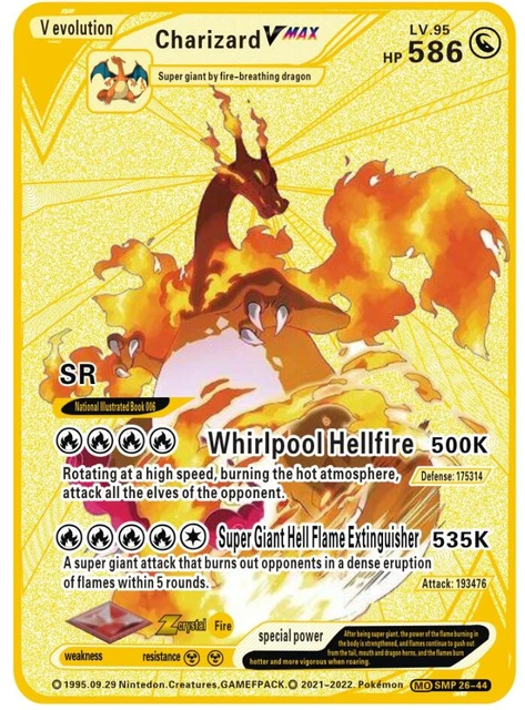 31pcs New Pokemon Metal Cards Charizard Pikachu Eevee Ho-oh Gx Vmax Ex  Shining Game Card Trading Collection Cards Toys - Game Collection Cards -  AliExpress