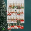 10/40pcs New Christmas Set Cross border Hot Selling Cartoon Dripping Oil Elk Santa Claus Christmas Tree Earrings for Women