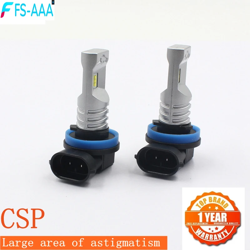 

FS-AAA 2pcs 30W H11 LED Canbus Fog Lights H8 LED Fog Lamp Car Driving Bulb H10 Auto Lights No Error Function For Skoda H11 H9 H8