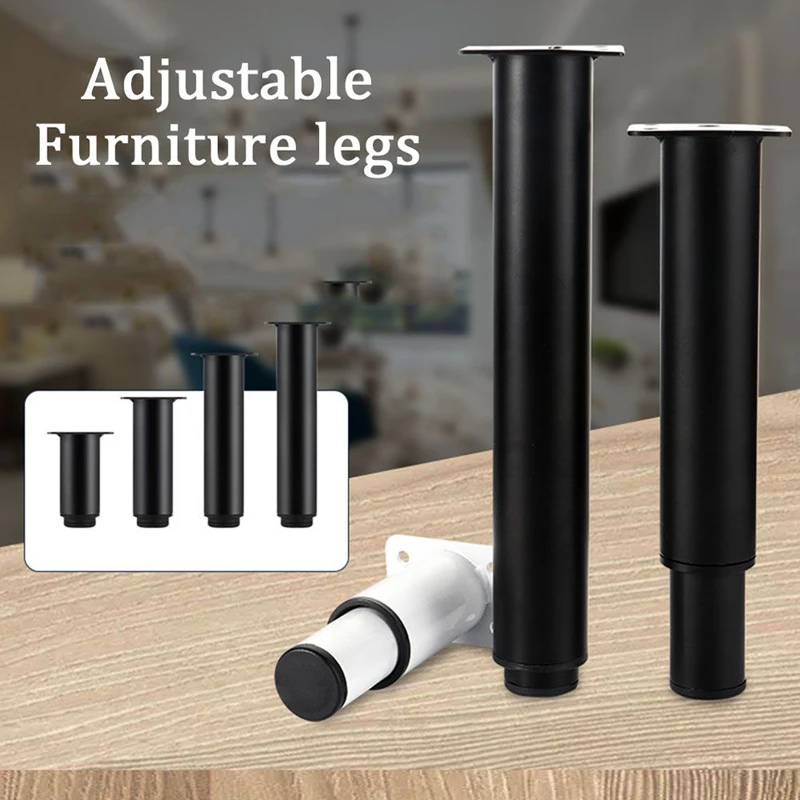 Description Picture 2 of itemMetal Legs With Adjustable Sofa Foot Height For Bed Dining Table Dressing Table TV Cabinet Sofa Set Table Legs Furniture
