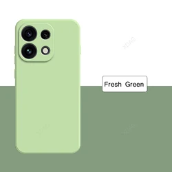 Enhanced Liquid Silicone Soft Back Cover with Internal Flocking - Stylish and Durable Phone Case for OPPO Reno16 FS 5G (Fresh Green)