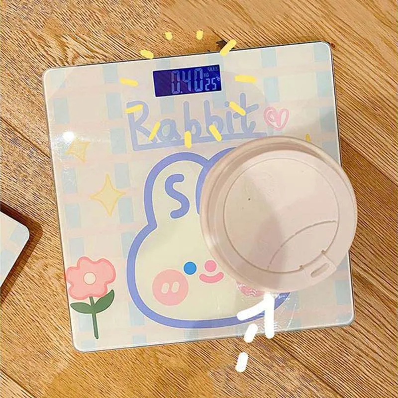 body-scale-glass-smart-electronic-scales-cartoon-cute-usb-charging-lcd-display-household-scales-precise-electronic-weight-scales