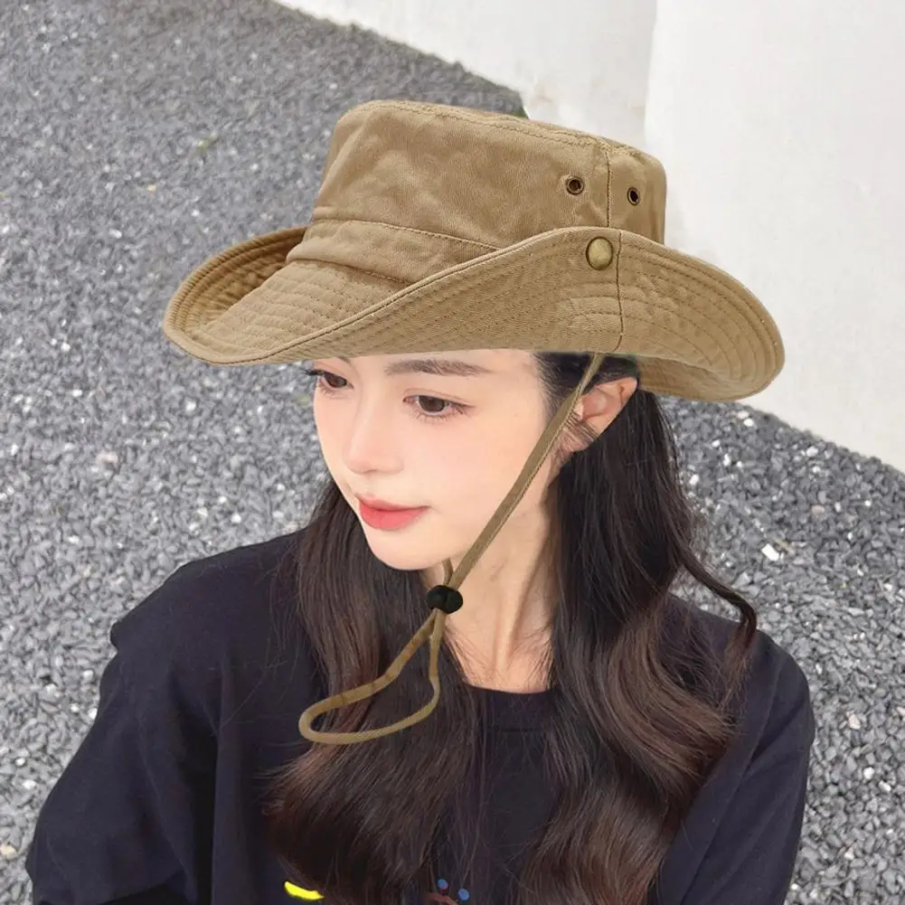 Sun Hat Fisherman Hat Sun Protection Hat Fishing Hat Sunshade Unisex Anti-uv Outdoor Bucket Summer Fishing Beach Packable String Adult Summer
