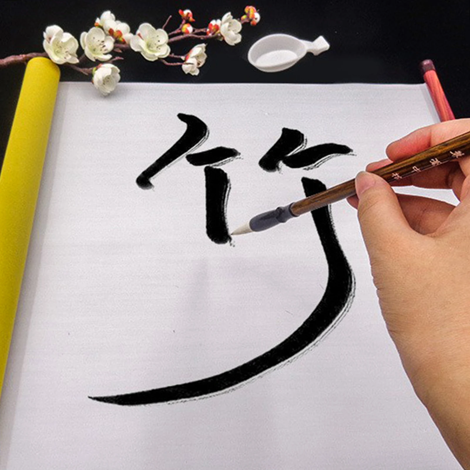 Water Writing Cloth Chinese Cloth Water Scroll Paper Reusable Chinese Calligraphy Drawing Painting Scroll Practicing Tool