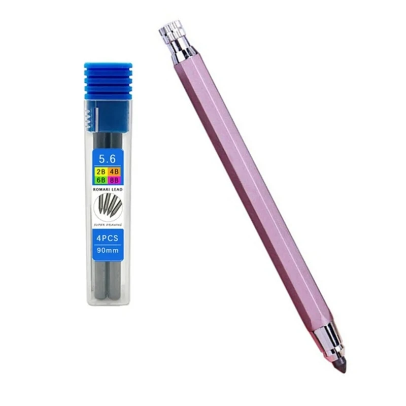 53CC 5.6mm 드로잉 스케치 연필 기계 연필 제도 연필 드로잉 스케치 음영을위한 미술 용품