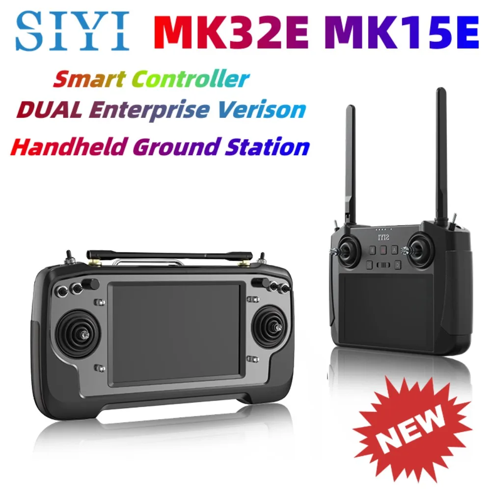 

SIYI MK32E MK15E, двойная портативная наземная станция, умное управление, двойной оператор и пульт дистанционного управления, функция реле FPV
