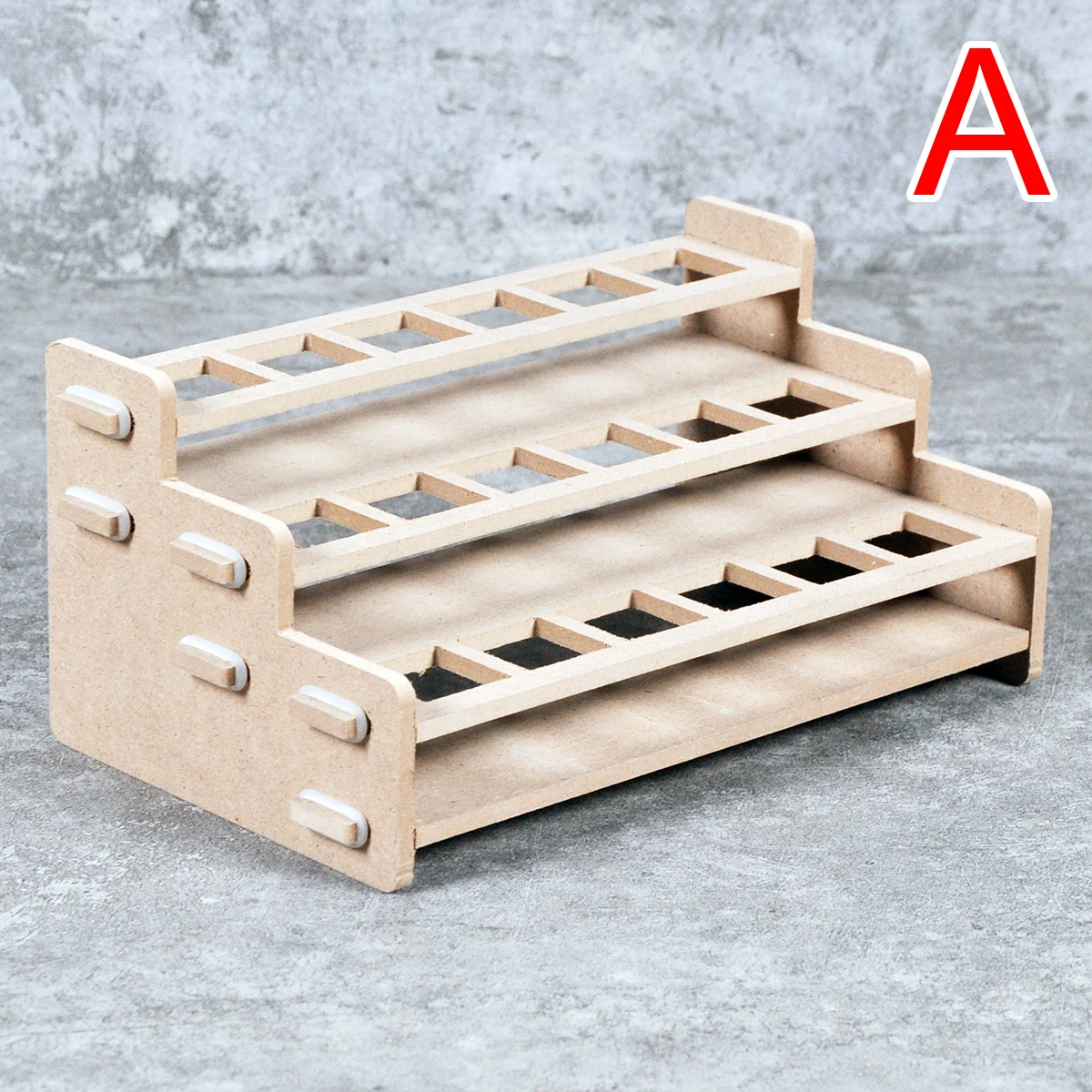 Modulares Farb-Aufbewahrungsregal, dreistufiger Desktop-Farbschrank zur Aufbewahrung von AK AK MIG GSI TA Farbe – Detail 3