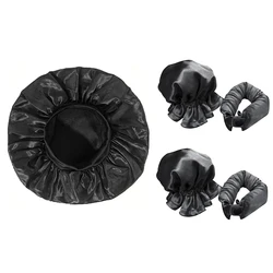 Heatless Hair Curling Set with Satin Sleep Cap & Accessories (Black set-B)