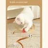 1/3Pcs New Cat Interactive Ball Toys Bouncy Balls with Feathers Indoor Cat Game Toy Feather Cat Training Catcher Pet Toy 5