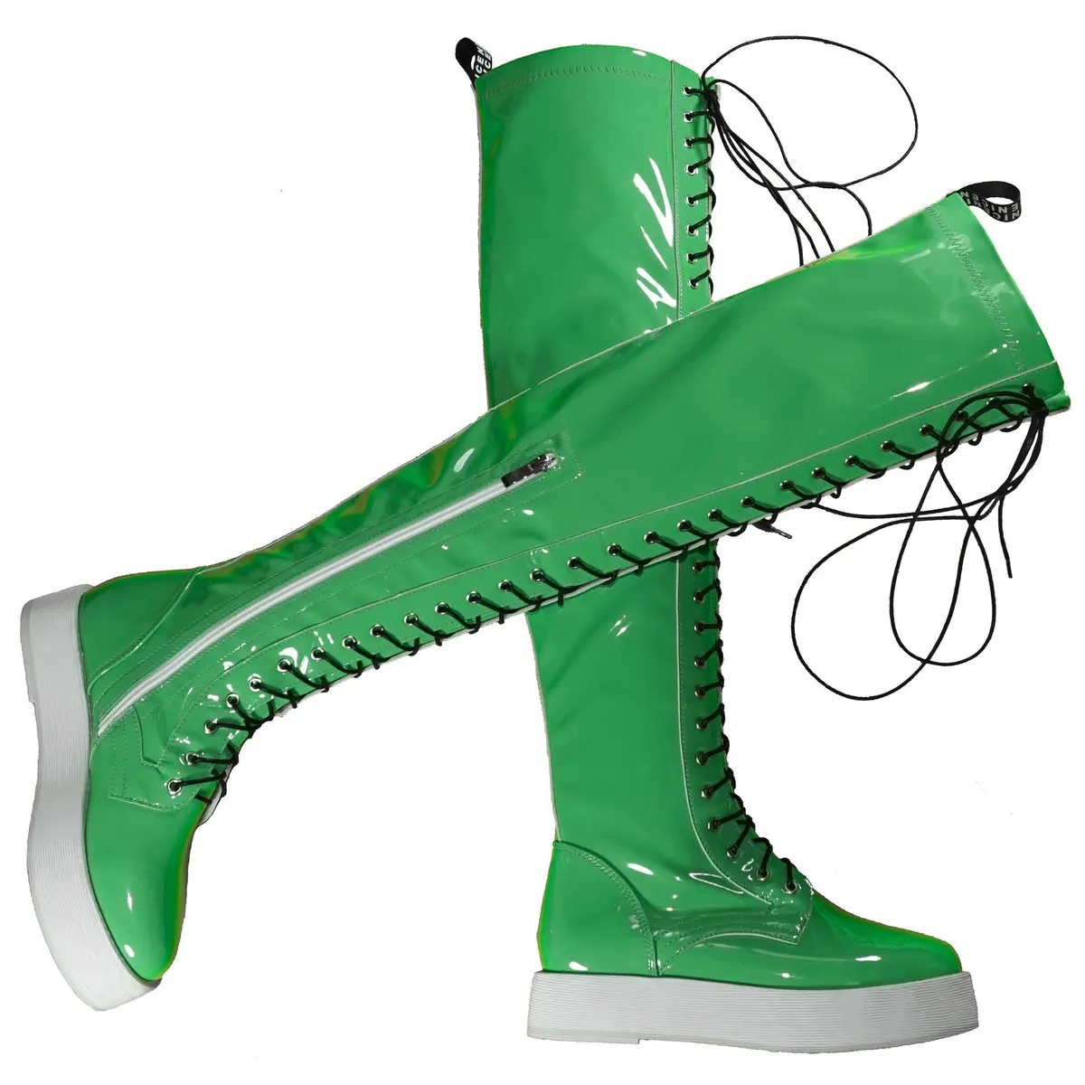 Plateau-Pumps, Größe 48, Schuhe für Damen, Übergröße 49, Lackleder, Overknee-hohe Stiefel, Größe 47, klobige Turnschuhe, große Größe 50 Schuhe – Detail 5