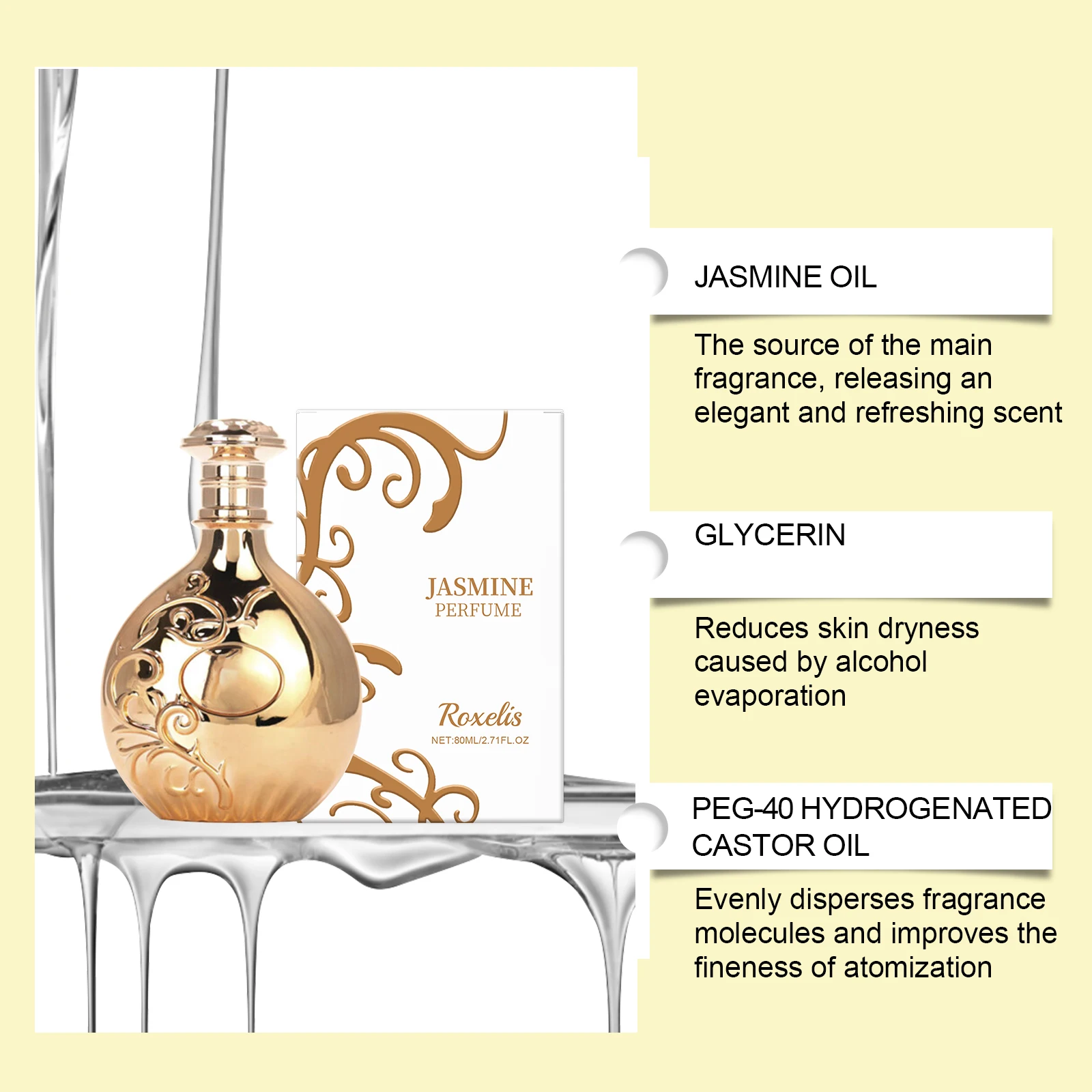 Jasmine Perfume - Fresh Jasmine As Main Note, Long-Lasting Fragrance To Enhance Elegant Temperament | Eau De Parfum For Women_voghion.com