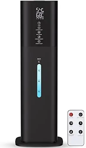 

Large Room Bedroom with 7 Colors Light, 2.1Gal(8L) 3 Speed Quiet Ultrasonic Cool Mist Humidifier with 360° Nozzle, Humidity Set