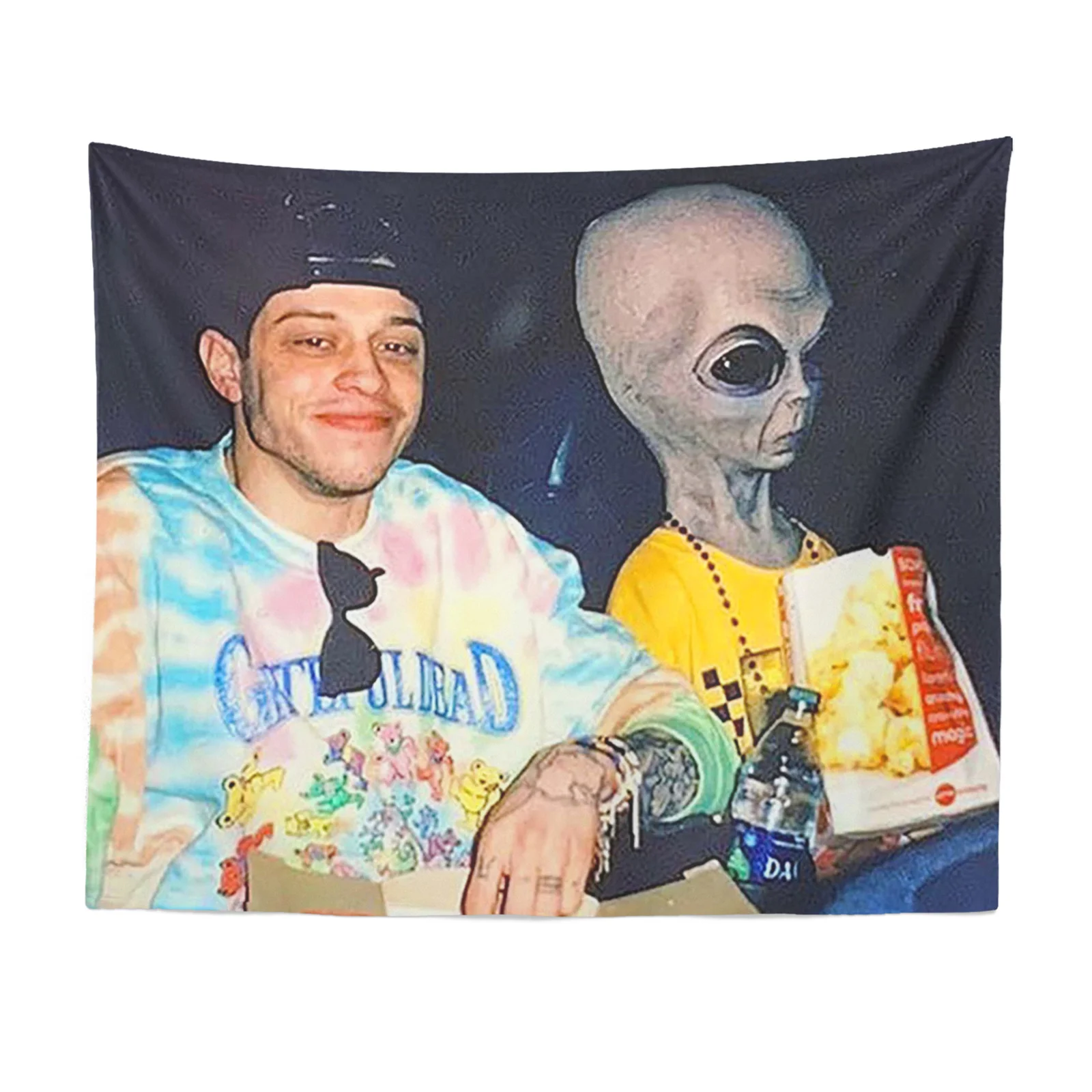 

Гобелен Gaslight Gatekeep Girlboss Pete Davidson Alien, настенный художественный декор для спальни, гостиной, колледжа, детской комнаты