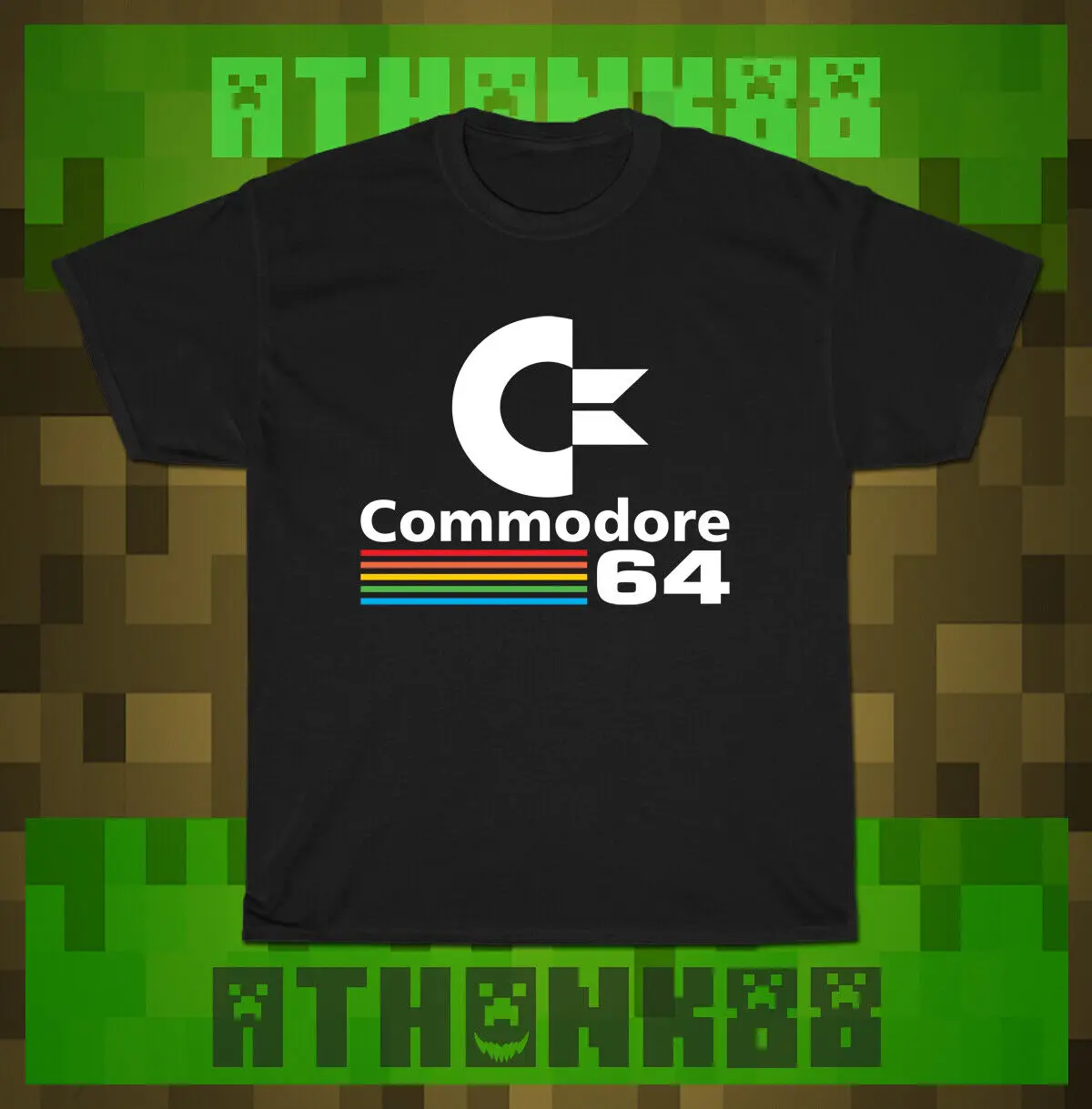 New Commodore 64 Computer 1982 Maglietta Da Uomo Maniche Lunghe O Corte