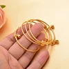 Gold Color Baby Bangles Dubai Jewelry Bracelet Bangles kids Children African gifts kid Birthday present 1