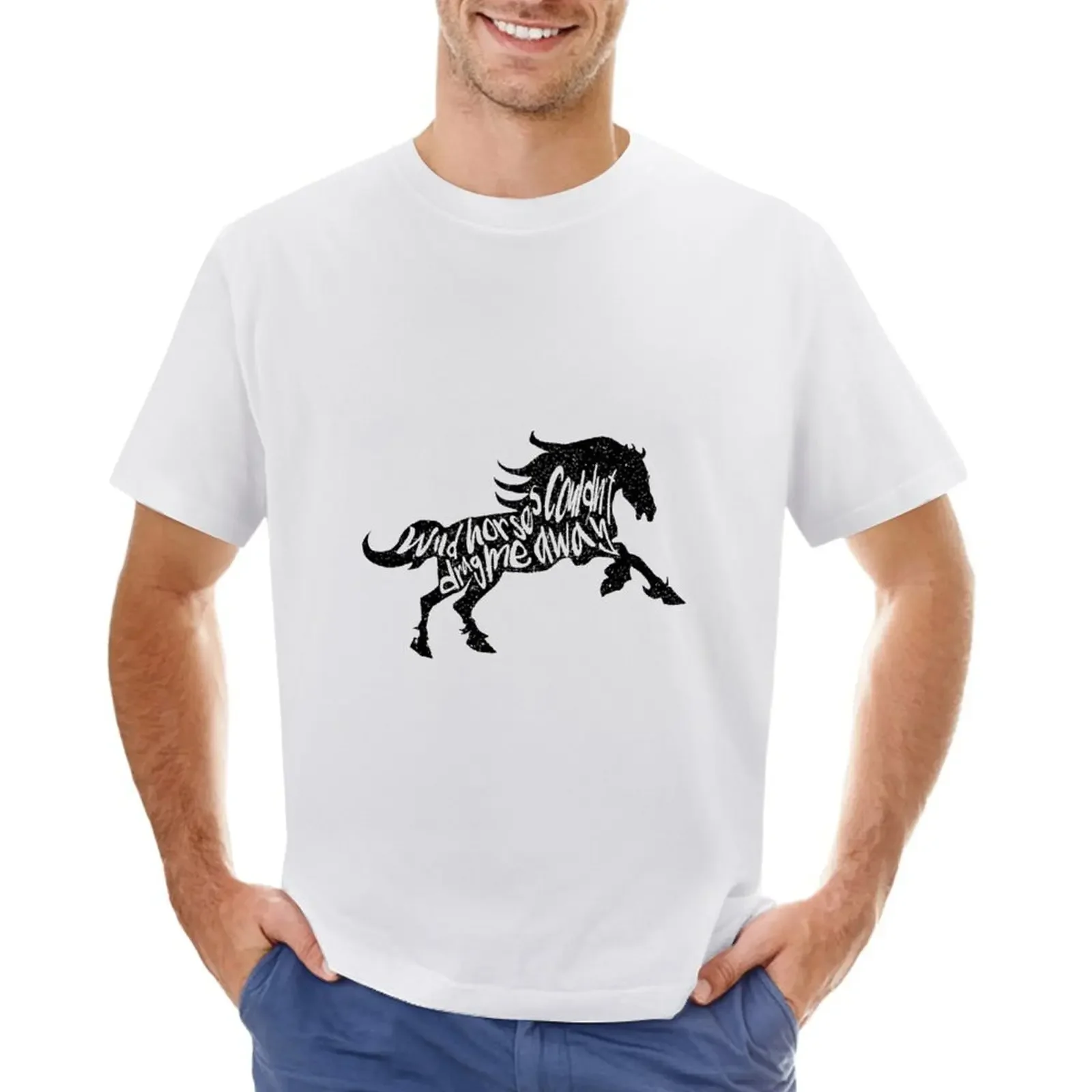 

Wild Horses T-shirt aesthetic clothes blacks t shirts for men cotton