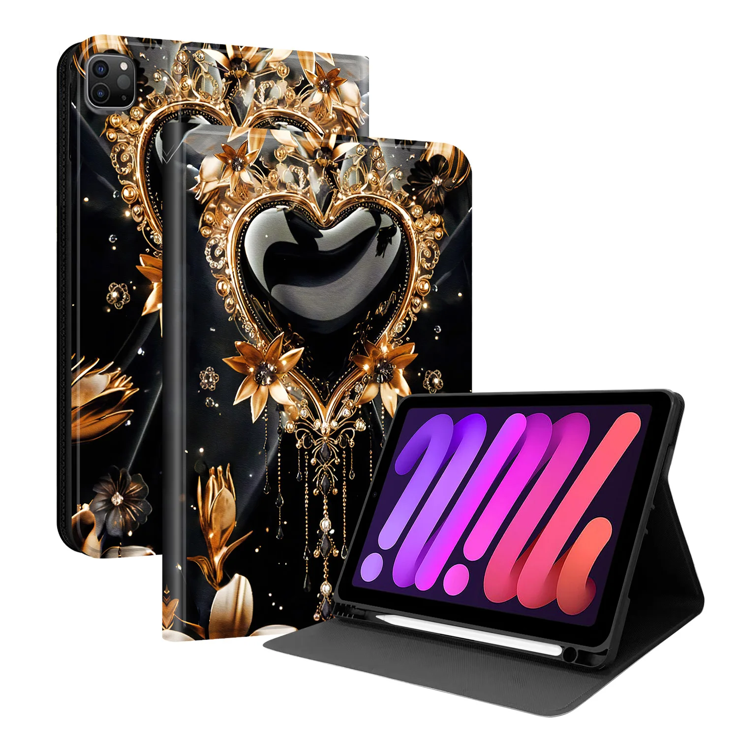 Premium Leather Tablet Case with Stylus Holder