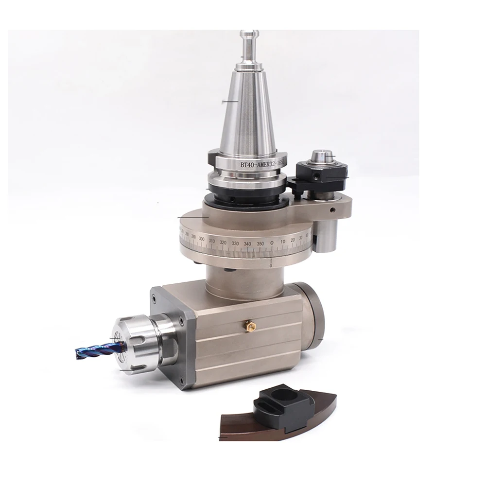 

Боковая фрезерная головка с прямым углом 90 градусов Cnc Bt30/Bt40, точная боковая фрезерная головка автоматически водонепроницаемая и Пыленепроницаемая