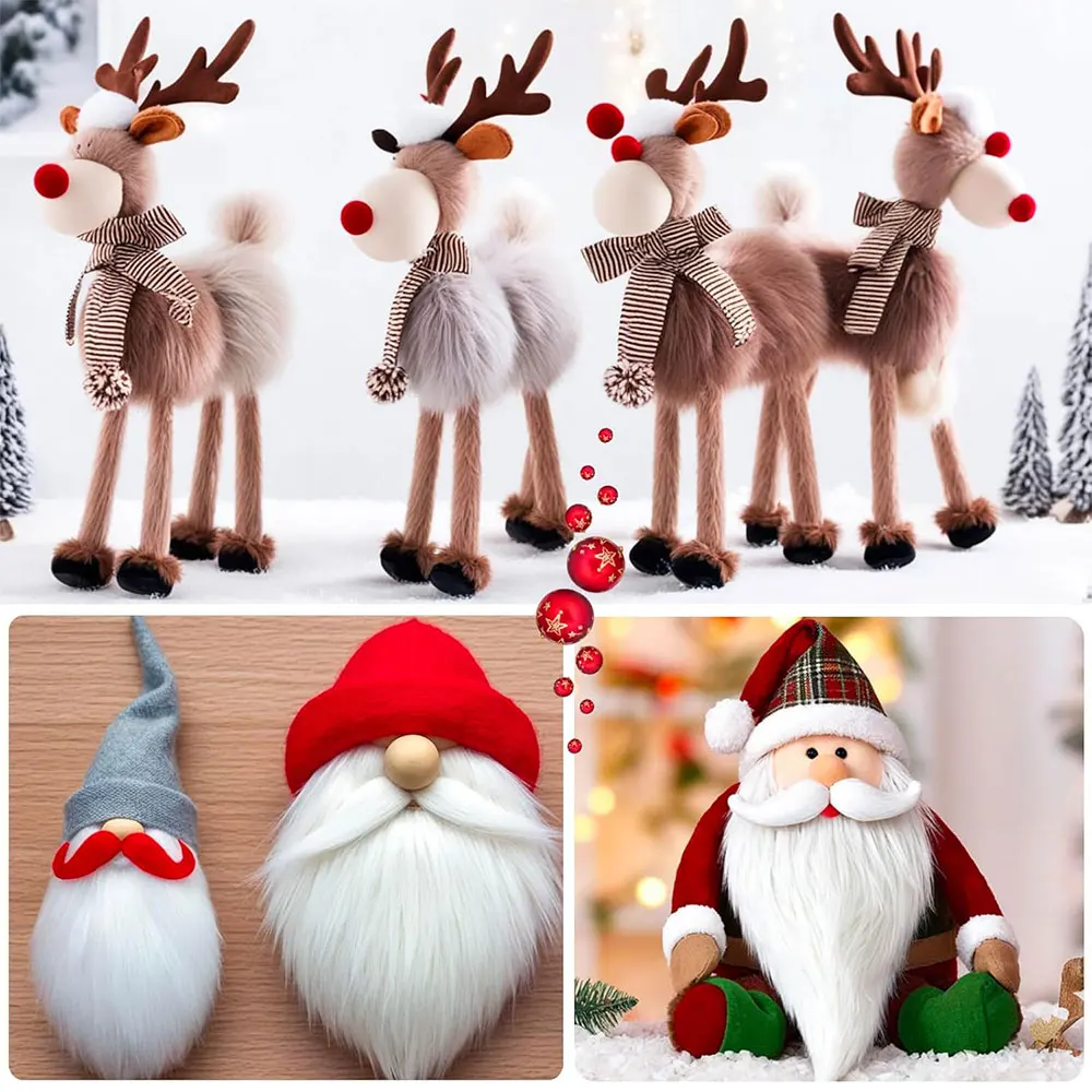 1.5M 5 Colors Faux Fur Ribbon Tapes DIY Apparel Sewing Fluffy Trim Trimming Fabric Home Decor Sewing Costume Stripe Plush Fur