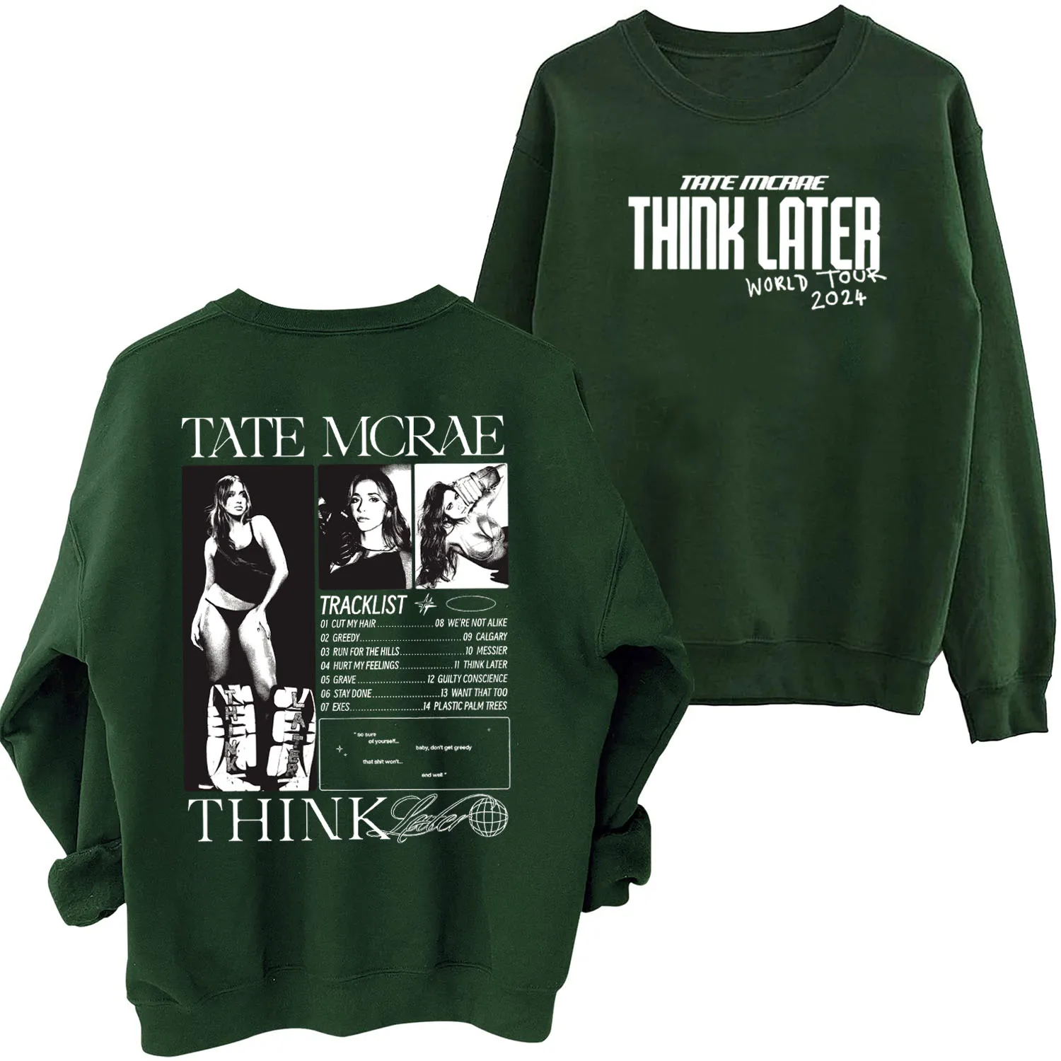 Tate McRae テイトマクレー　スウェット　M テイトマクレー TATE McRAE T8 ワールドツアー 2024 スウェット